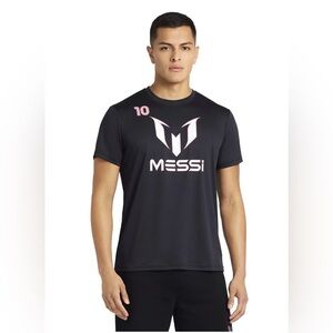 Messi Mens Short Sleeve Athletic Jersey Top